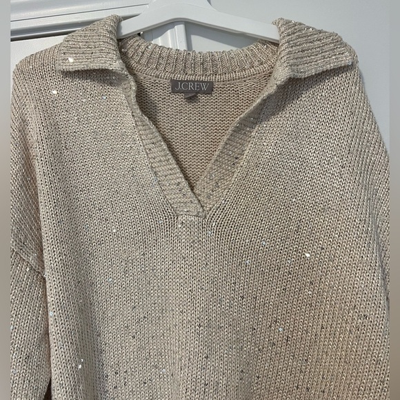 J. Crew Sequin Sweater Polo - Picture 4 of 9